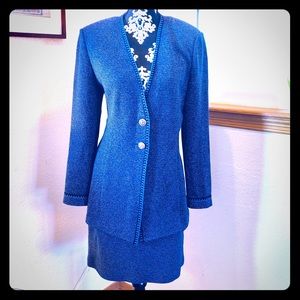 St John Collection Skirt Set W Matching Scarf